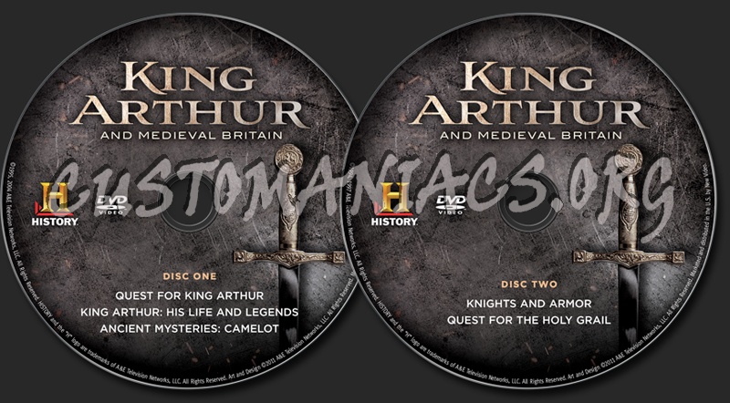 King Arthur and Medieval Britain dvd label