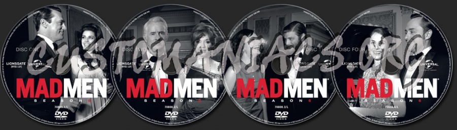 Mad Men Season 6 dvd label