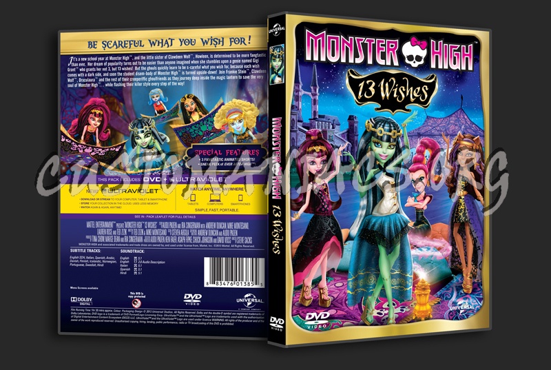 Monster High 13 Wishes dvd cover