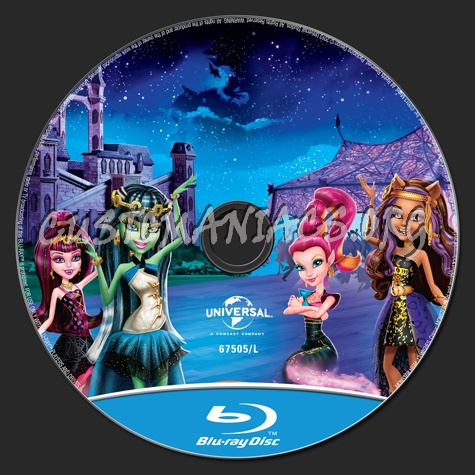 Monster High 13 Wishes blu-ray label