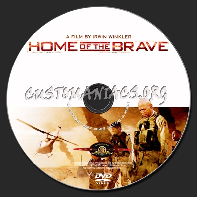 Home Of The Brave dvd label
