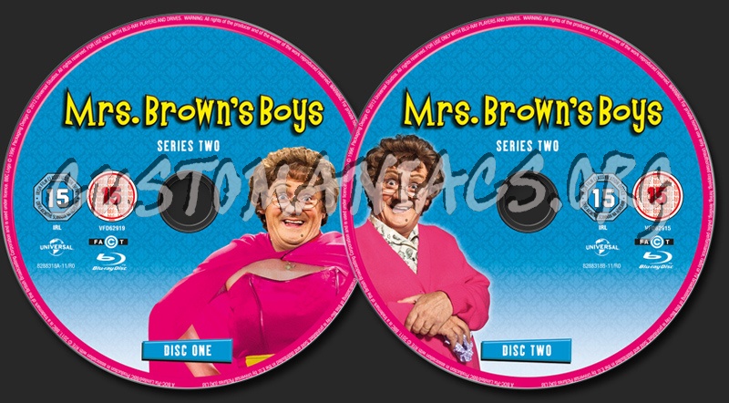 Mrs Brown's Boys Series 2 blu-ray label