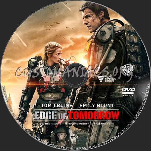 Edge of Tomorrow dvd label