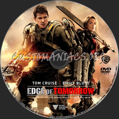 Edge of Tomorrow dvd label