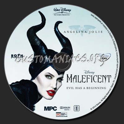 Maleficent dvd label