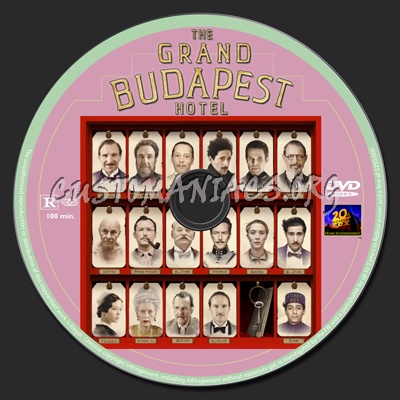 The Grand Budapest Hotel dvd label