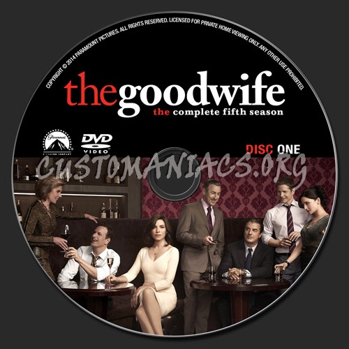 The Good Wife Season 5 dvd label