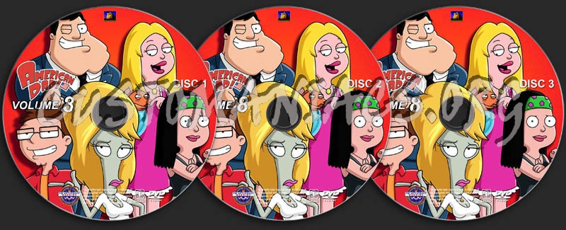 American Dad - Volume 8 dvd label