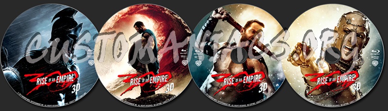 300: Rise of an Empire (3D) blu-ray label