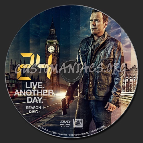 24: Live Another Day Season 1 dvd label