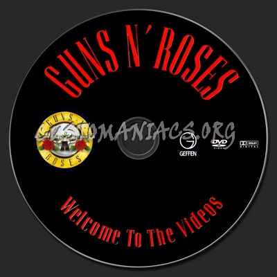 Guns N Roses: Welcome To The Videos dvd label