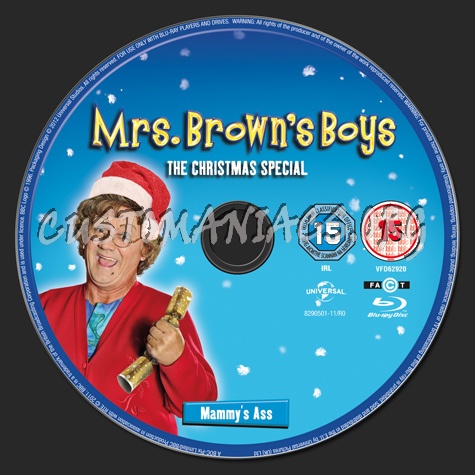 Mrs Brown's Boys The Christmas Special blu-ray label
