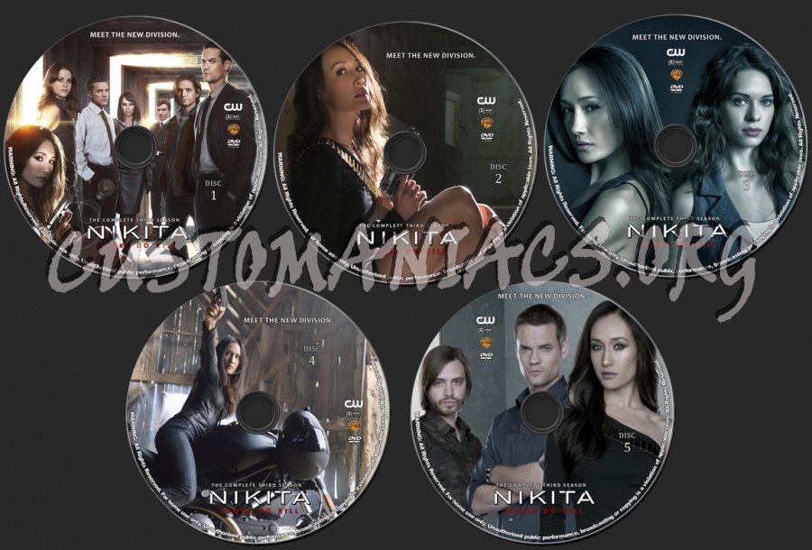 Nikita - Season 3 dvd label
