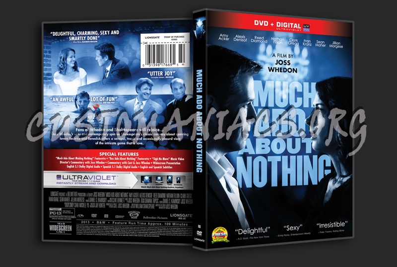 Much Ado About Nothing (2012) dvd cover