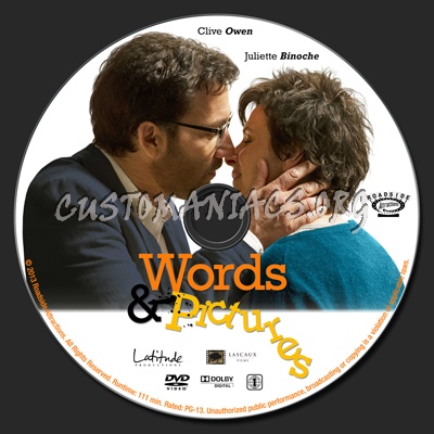 Words & Pictures dvd label