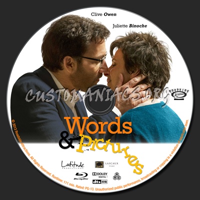 Words & Pictures blu-ray label