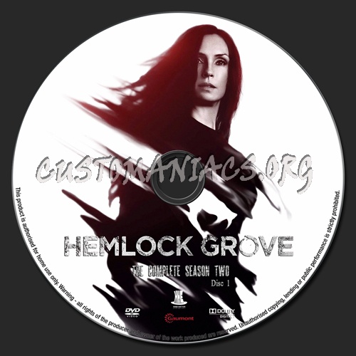 Hemlock Grove Season 2 dvd label