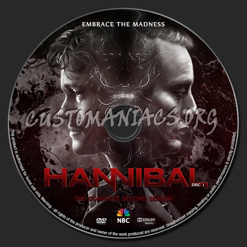 Hannibal Season 2 dvd label
