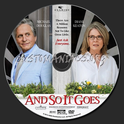 And So It Goes (2014) dvd label