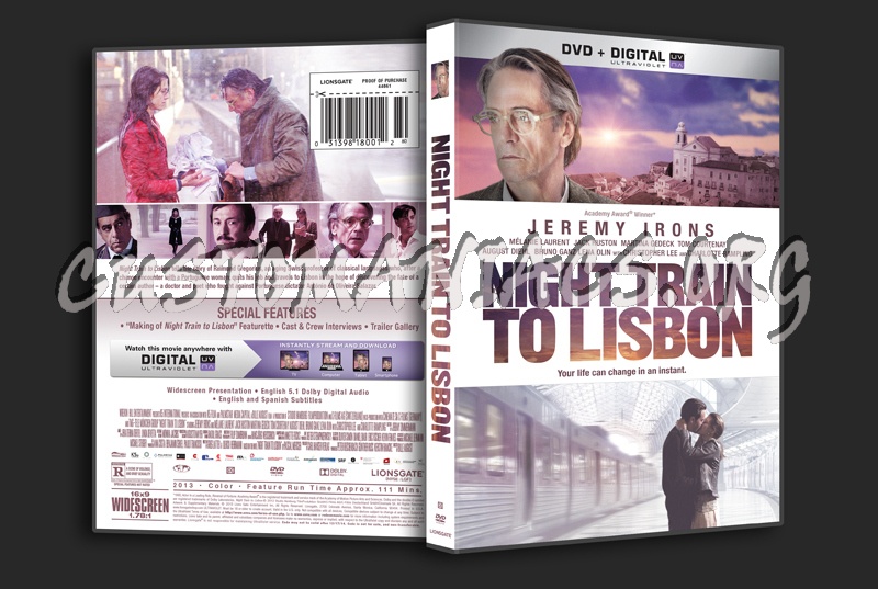 Nigh Train to Lisbon dvd cover
