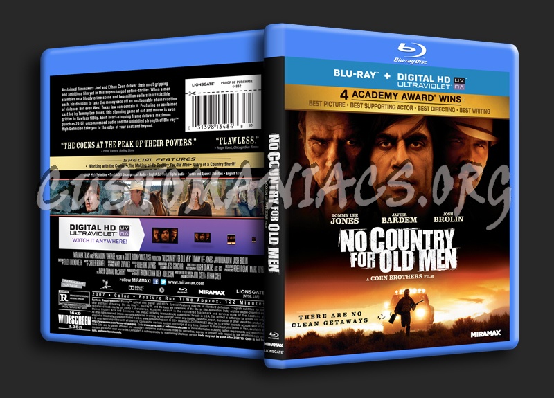 No Country for Old Men blu-ray cover