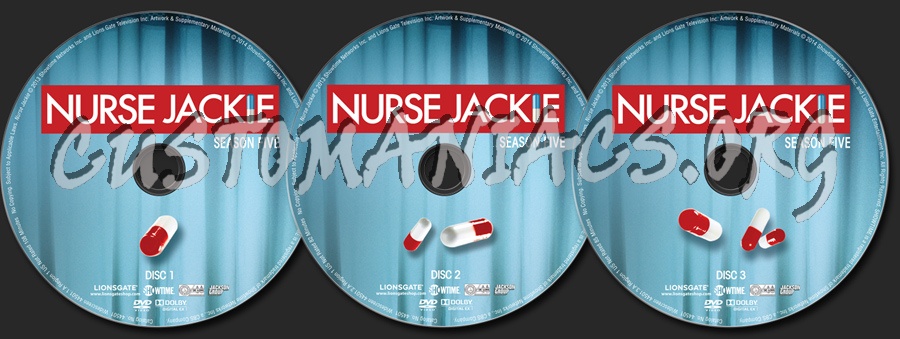 Nurse Jackie Season 5 dvd label