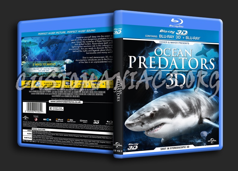 Ocean Predators 3D blu-ray cover