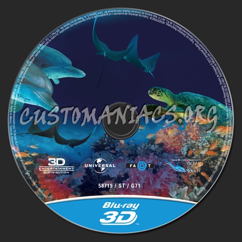 Ocean Wonderland 3D blu-ray label