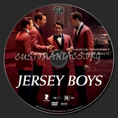 Jersey Boys (2014) dvd label