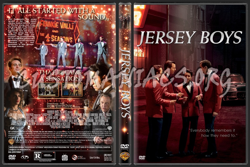Jersey Boys (2014) dvd cover