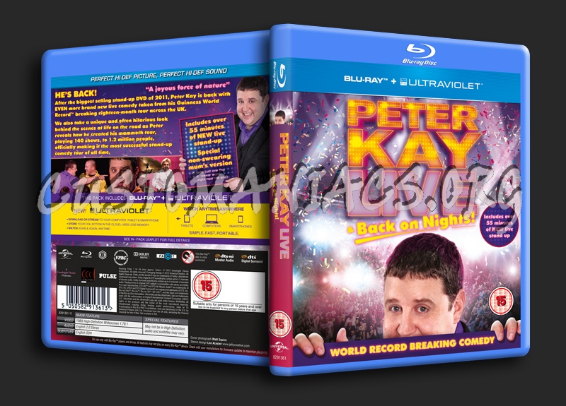 Peter Kay: Live & Back on Nights blu-ray cover