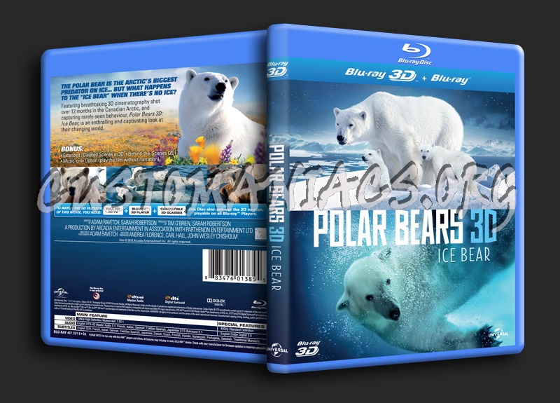 Polar Bears 3D Ice Bear blu-ray cover