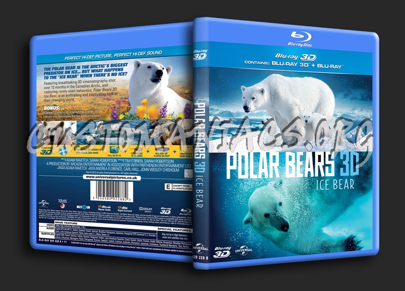 Polar Bears 3D Ice Bear blu-ray cover