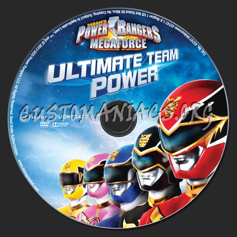 Power Rangers Megaforce Ultimate Team Power Volume 1 dvd label