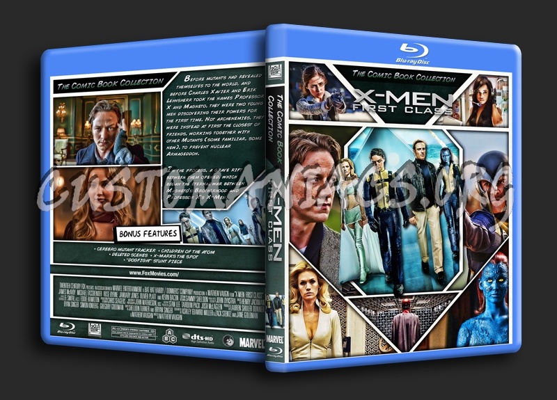 X-Men: First Class blu-ray cover