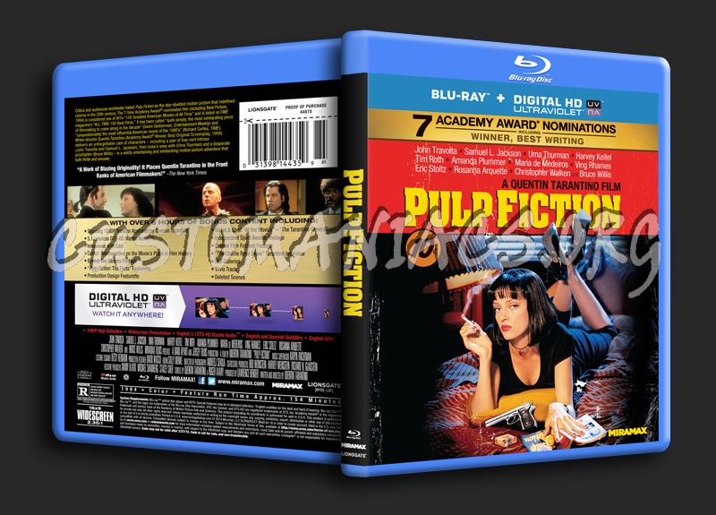 Pulp Fiction blu-ray cover