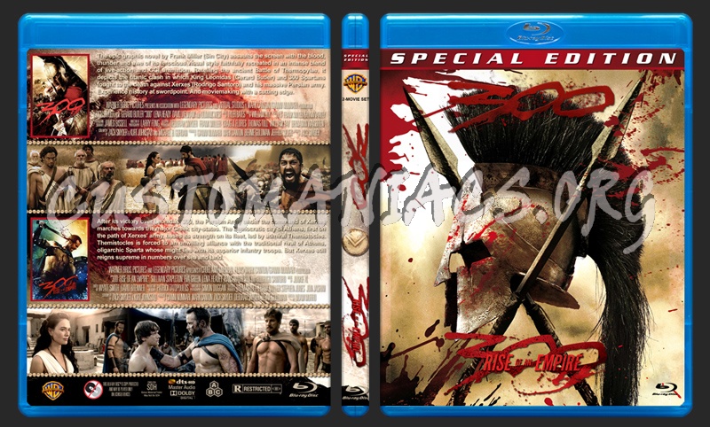 300 / 300: Rise of an Empire Double blu-ray cover