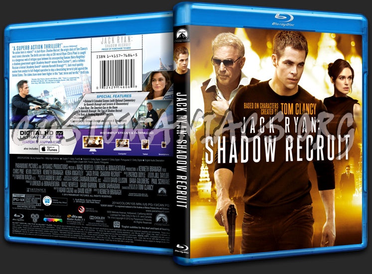 Jack Ryan: Shadow Recruit blu-ray cover