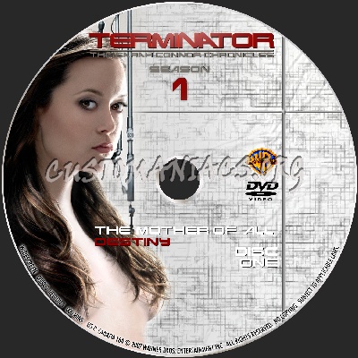 Terminator: The Sarah Connor Chronicles - Season 1 dvd label