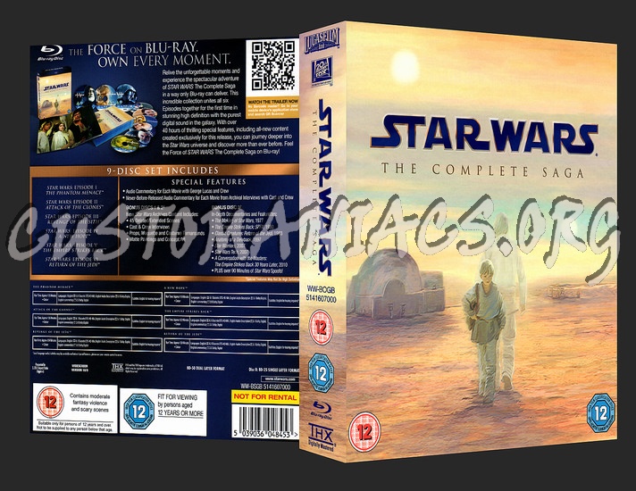 Star Wars Complete Saga blu-ray cover