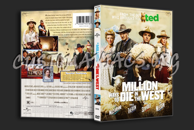 A Million Ways to Die in the West dvd cover
