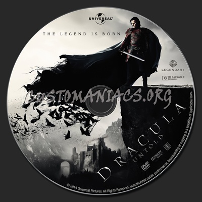 Dracula Untold dvd label