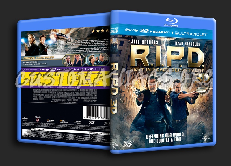 R.I.P.D. (RIPD Rest In Peace Department) 3D blu-ray cover