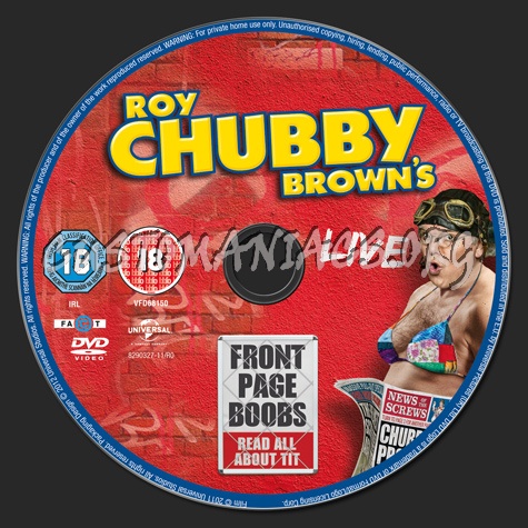 Roy Chubby Brown's Front Page Boobs dvd label