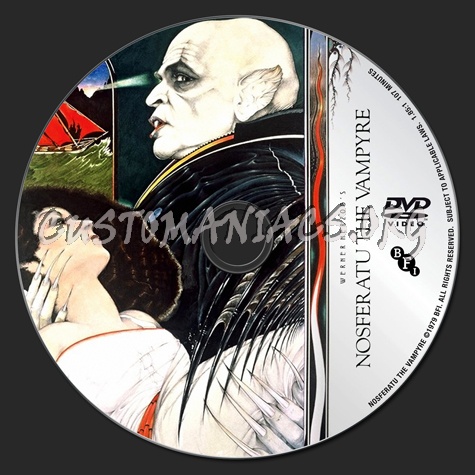 Nosferatu The Vampyre dvd label