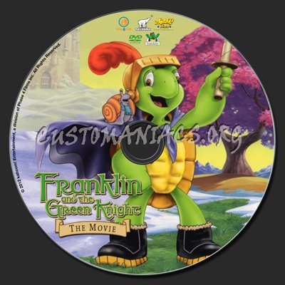 Franklin The Turtle: Franklin And The Green Knight The Movie dvd label