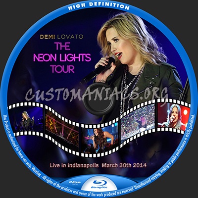 Demi Lovato Neon Light Tour blu-ray label