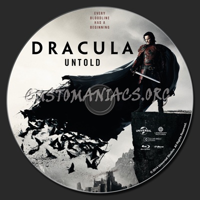 Dracula Untold blu-ray label