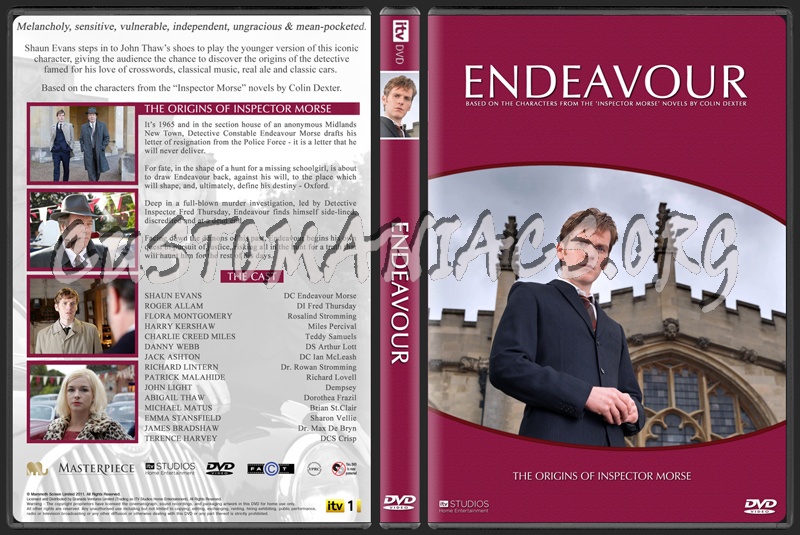 Endeavour - The Origins of Inspector Morse dvd cover