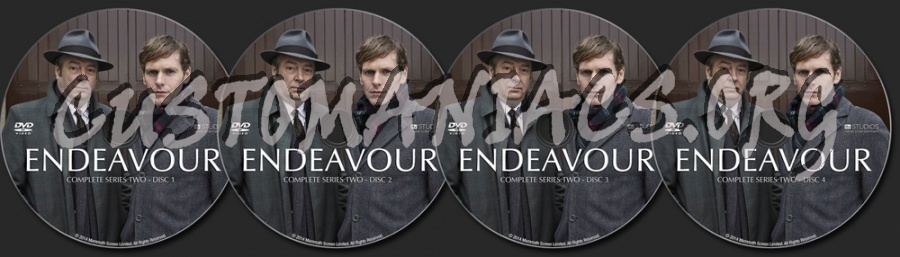 Endeavour - Series 2 dvd label